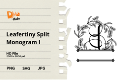 Leafertiny Split Monogram Product Image 1