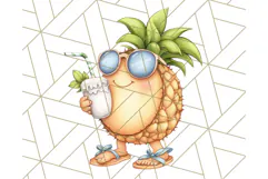 Tropical Tiki Friends PNG Clipart, Cute Summer Art Product Image 5