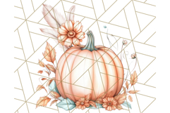 Fall Pumpkin Clipart PNG, Autumn Pumpkins, Jewel Tones Png Product Image 5