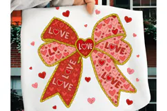 Valentine's Day Coquette Bow PNG, Valentine PNG, Xoxo PNG Product Image 8