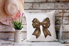 Leopard Bow PNG Chic Animal Print Fashion Ribbon Design Product Image 10