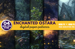 Enchanted Ostara Digital Paper Pack Bundle PNG Product Image 10