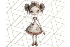 Creepy Dolls Clipart PNG Haunted Toy Characters Product Image 5