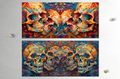 Halloween paint Skull | Sublimation Mug design bundle, JPG Product Image 9