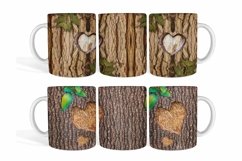Wood Bark Mug Sublimation | Bundle | PNG Product Image 3
