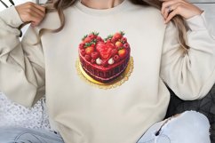 Valentine cake Dessert Clipart Bundle PNG Product Image 12