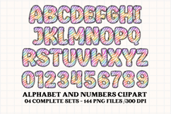 Rainbow Animal Alphabet png clipart, animal letters doodle Product Image 3