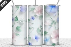 Flowers Tumbler Wrap | Sublimation Design | Tumbler PNG Product Image 1