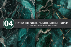Luxury Gemstone Marble Digital Paper Product Image 1