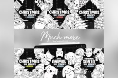 100 Procreate Chibi Xmas Dolls Stamp Brushes Product Image 9