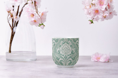 Sage Toile Digital Paper Pack, Vintage Floral Toile, Gingham Product Image 8