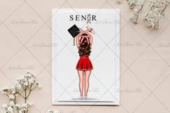 Cheer Sisters Clipart, Cheerleaders DIY Clipart Product Image 9