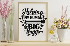 Helping Tiny Humans Svg, Back To School Svg, Teacher Svg. Product Image 10