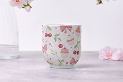 Coquette Cherry Gingham Seamless Patterns | Cute Retro Product Image 9