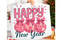 Happy New Year 2026 PNG, Pink Glitter Product Image 1