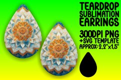Gorgeous Teardrop Design for Crafting , Mandala Product Image 1