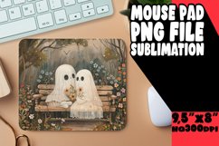 Charming Ghost Halloween Mouse Pad Art PNG Product Image 1