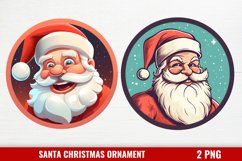 Santa Claus Ornament Clipart, Christmas Santa Ornaments PNG Product Image 1