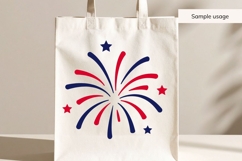 Fireworks SVG Bundle | 20 Patriotic 4th of July Designs Product Image 9