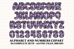 Halloween Alphabet png clipart, halloween letters doodle Product Image 3