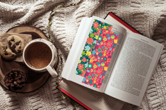 Vibrant Flower &amp; Bold Floral Bookmark Set,Bright Modern Product Image 9