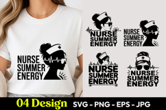 Nurse Summer Energy SVG PNG Product Image 1