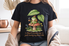 Frog PNG, Living My Best Life Clipart Sublimation Product Image 8