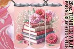 GIFT OF JOYFULNESS 20oz TUMBLER WRAP, Book and flower Product Image 1