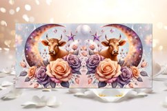 Moon, cow &amp; flowers | Mug fantasy sublimation design bundle Product Image 9
