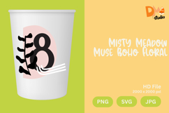 Misty Meadow Muse Boho Floral Monogram Product Image 1