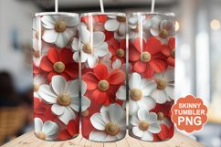 Summer 3D Flowers Tumbler | Summer Tumbler Wrap Product Image 1