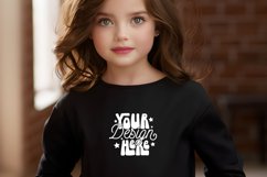Black Gildan 18000B Mockup, Mockup Product Image 1