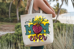 Best mom ever sunflower PNG sublimation | Mother's Day PNG T Product Image 6