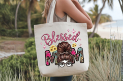 Blessed mom PNG sublimation | Mother's Day PNG T-Shirt Product Image 6