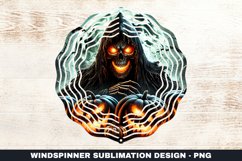 Halloween Wind Spinner Sublimation Design Product Image 1