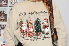 Santa Reindeer Snowman Christmas Sublimation, Christmas Png Product Image 3