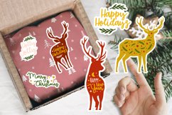 Christmas stickers, Reindeer stickers, Christmas quotes Product Image 4