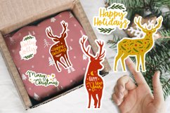 Christmas stickers, Reindeer stickers, Christmas quotes Product Image 4