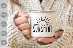 Soul Full Of Sunshine SVG Design/ Sunshine Quote SVG Product Image 3