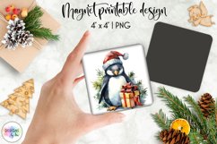 Magnet Sublimation | Watercolour Christmas Magnet Product Image 1