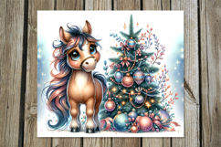 Christmas horse | funny Skinny tumbler sublimation design P2 Product Image 5