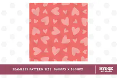 St Valentine's Day Hearts Cupid Love Seamless Pattern PNG Product Image 2