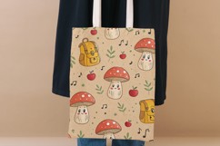 Back-to-School Scholastic Shrooms Digital Paper, Seamless Product Image 9