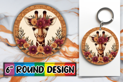 Cheerful Circle Keychain Magic, Giraffe Product Image 1