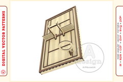 Tennis Racket Wall Mount Laser Cut File Display Holder Product Image 9