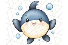 Under the Sea Nursery Clipart, Ocean Animals PNG Product Image 5