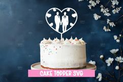 Wedding cake topper, Paper Cut, Wedding SVG Product Image 1