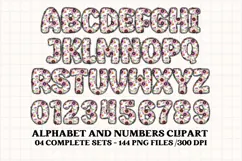 Cottagecore Alphabet png clipart, Garden letters doodle Product Image 3