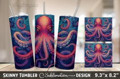Octopus Tumbler Sublimation Design Product Image 1