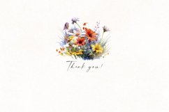 Autumn watercolor flower bouquets Product Image 7